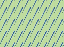 Hand drawn, green, blue color lines seamless pattern vector