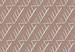 Hand drawn, brown, white color lines seamless pattern vector