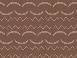 Hand drawn, brown color seamless pattern vector