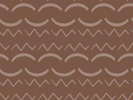 Hand drawn, brown color seamless pattern vector