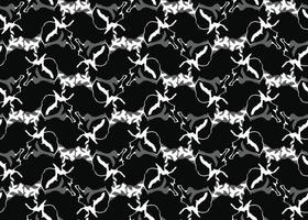 Hand drawn, black, grey, white color design seamless pattern vector