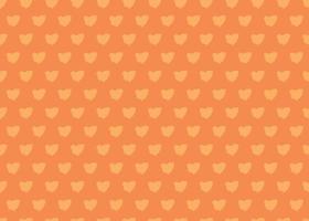 Hand drawn, orange color blob seamless pattern vector