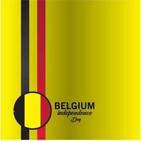 Happy Belgium Independence Day Celebration Poster Vector Template Design Illustration