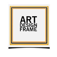 Stylish and minimal photo frame vector