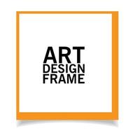 Stylish and minimal photo frame vector