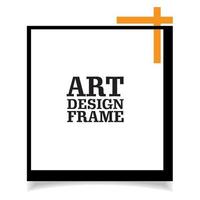 Stylish and minimal photo frame vector