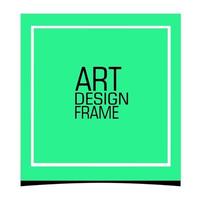 Stylish and minimal photo frame vector