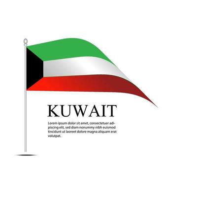 Kuwait FLAG Vector Template Design Illustration