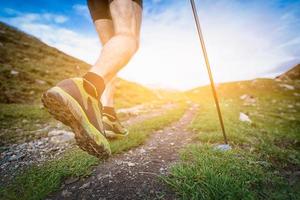 Nordic walking detail photo