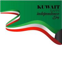 Kuwait National Day Celebration Vector Illustration