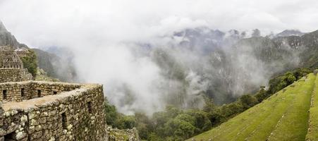 ruinas de machu picchu en perú foto