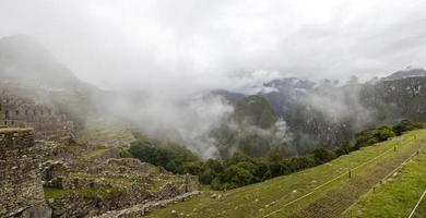 Machu Picchu ruins in Peru photo