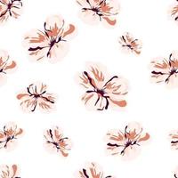 patrón floral abstracto. patrón sin fisuras con flores. diseño para tela, textil, papel tapiz, superficie, etc.ilustración vectorial. vector