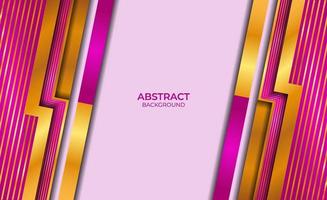 Abstract Style Gold And Purple Design vector