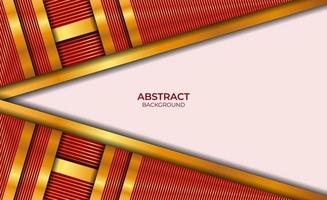 Luxury Abstract Red And Gold Design vector