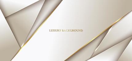 Abstract background modern luxury template design 3D golden geometric with line. vector