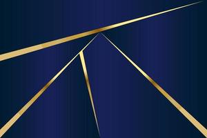 Abstract polygonal pattern luxury dark blue with gold vector
