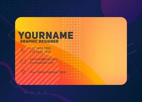 Background of Modern Geometric Business Card Template with colorful colors vector