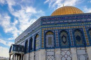 cúpula de la roca en jerusalén foto