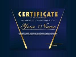 Certificate of Appreciation template.Trendy geometric design. vector