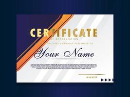 Certificate of Appreciation template.Trendy geometric design. vector