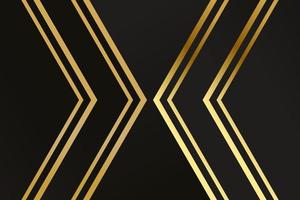 Abstract polygonal pattern luxury dark blue with gold vector