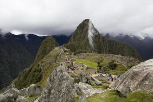 ruinas de machu picchu en perú foto