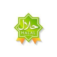 Halal Certified Label vector