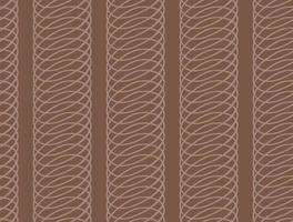 Hand drawn, brown color swirl seamless pattern vector