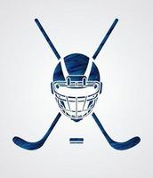 Ice Hockey Helmet vector