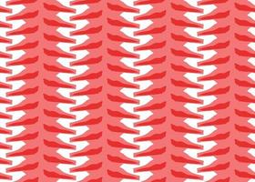 Hand drawn, red, white color stripes seamless pattern vector