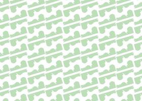 Hand drawn, green, white color seamless pattern vector