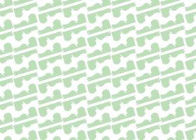 Hand drawn, green, white color seamless pattern vector