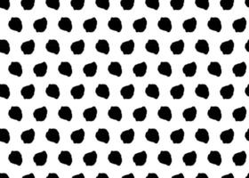 Hand drawn, black dots seamless pattern vector