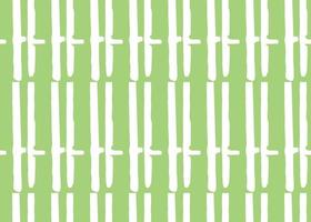 Hand drawn, green, white color lines seamless pattern vector