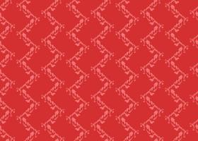 Hand drawn, red zigzag color seamless pattern vector