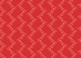 Hand drawn, red zigzag color seamless pattern vector