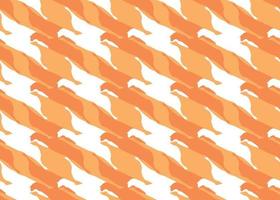Hand drawn, orange, white colors shapes seamless pattern vector