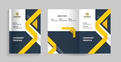 template layout design with cover page vector