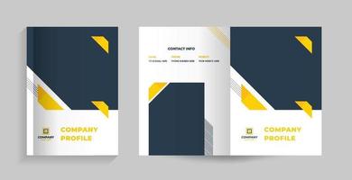 template layout design with cover page vector