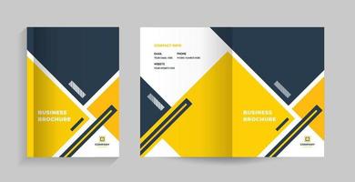 template layout design with cover page vector