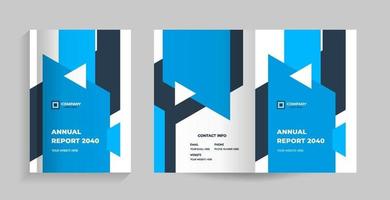 template layout design with cover page vector