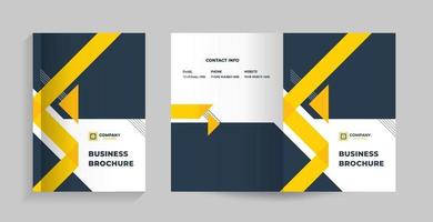 template layout design with cover page vector