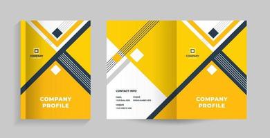 template layout design with cover page vector