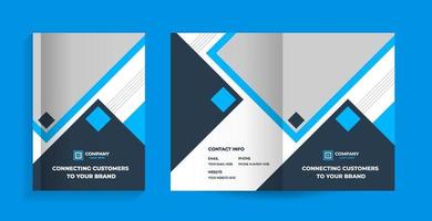 template layout design with cover page vector