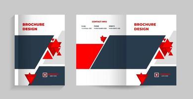 template layout design with cover page vector