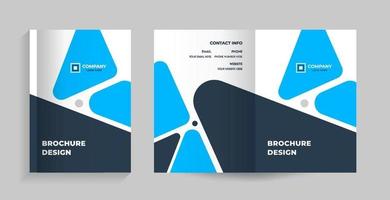 template layout design with cover page vector