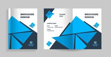 template layout design with cover page vector