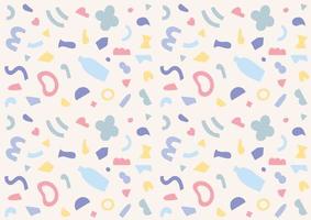 Pattern background with simple small shapes vector