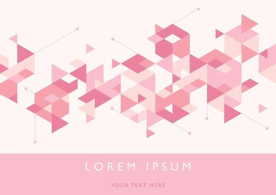 Business banner with mosaic pattern